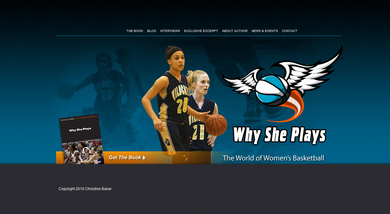 Why She Plays website screenshot